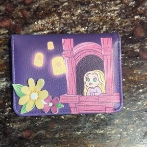 Purple Kids Wallet with Cartoon Design